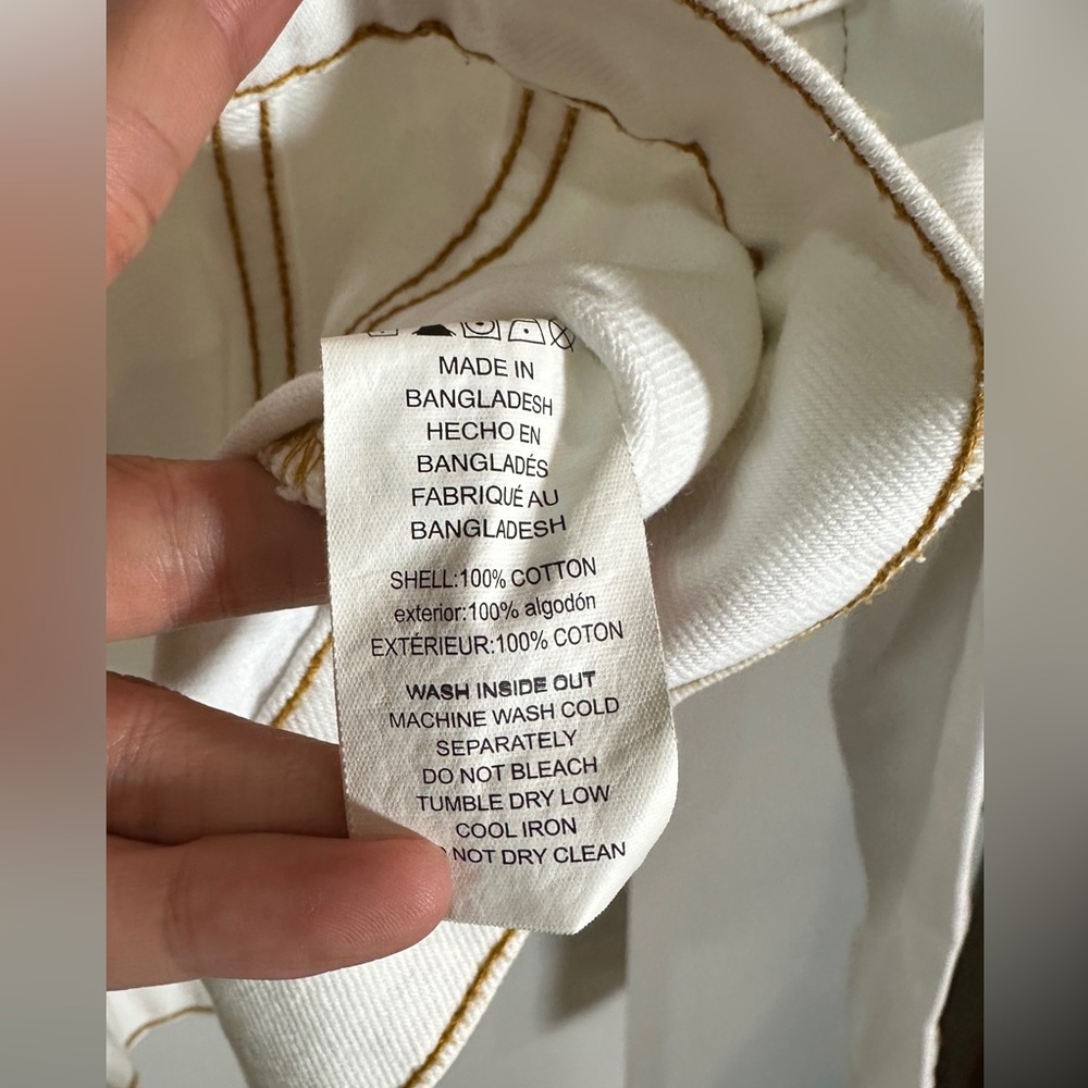 MICHAEL Michael Kors White Denim Jacket Medium - Picture 7 of 8